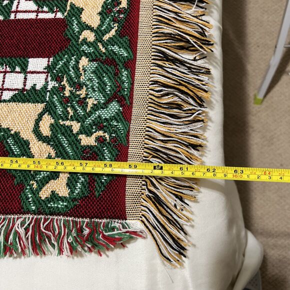 Beacon Christmas Santa Claus Tapestry Throw Blanket ~62x54" Made in USA - Picture 8 of 14